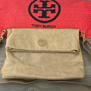 Tory Burch Distressed Leather Versatile Crossbody Bag